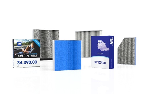 Filtry powietrza kabinowego UFI w technologii ARGENTIUM® HEPA