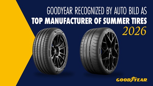 GOODYEAR Z TYTUŁEM NAJLEPSZEGO PRODUCENTA OPON LETNICH