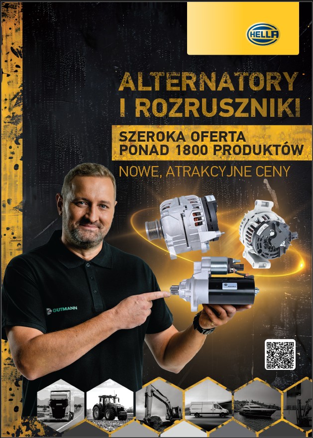 ROZRUSZNIKI I ALTERNATORY HELLA PRECYZJA JAKOŚĆ NIEZAWODNOŚĆ reklama